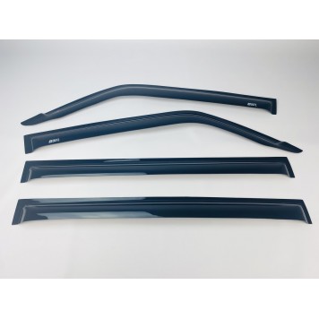 Дефлектори вікон Mitsubishi Pajero III 2000-2006 , 2006+ накладні (DEFL) Q2-2